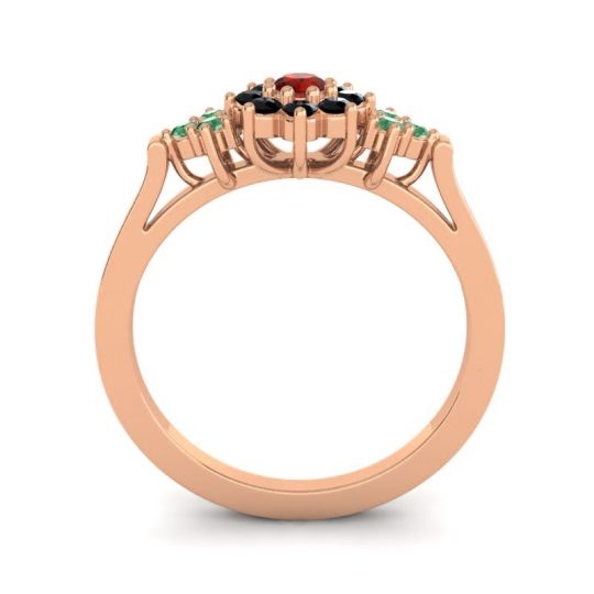 Simple Floral Pave Zepala Ring