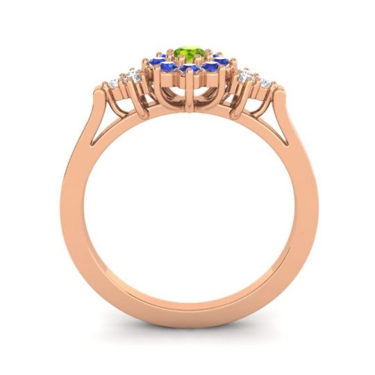 Simple Floral Pave Zepala Ring