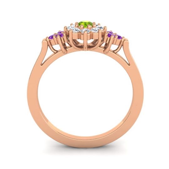 Simple Floral Pave Zepala Ring