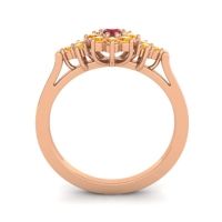 Simple Floral Pave Zepala Ring