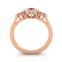 Simple Floral Pave Zepala Ring