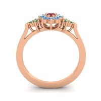 Simple Floral Pave Zepala Ring