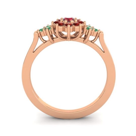 Simple Floral Pave Zepala Ring