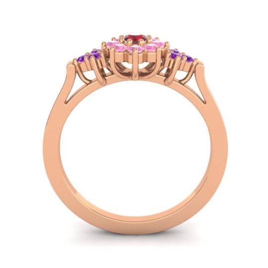 Simple Floral Pave Zepala Ring