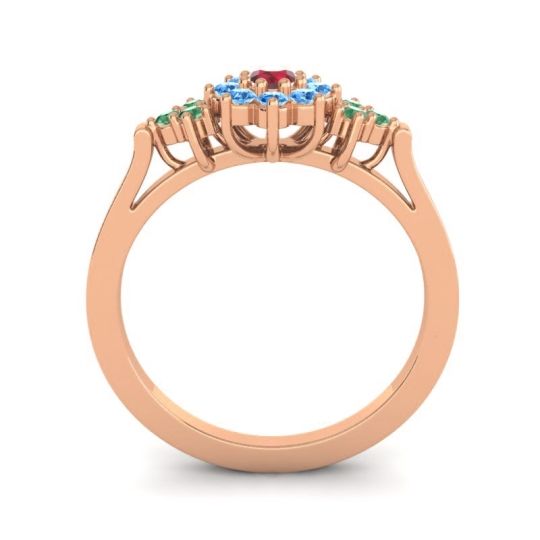 Simple Floral Pave Zepala Ring