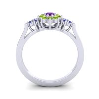 Simple Floral Pave Zepala Ring