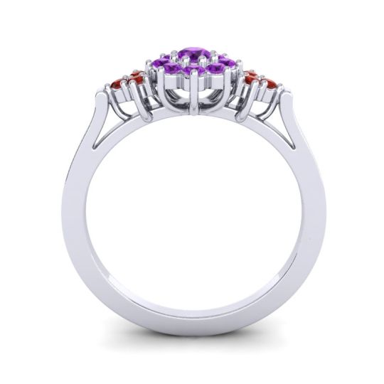 Simple Floral Pave Zepala Ring