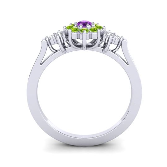 Simple Floral Pave Zepala Ring