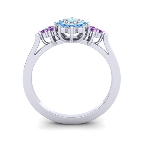 Simple Floral Pave Zepala Ring