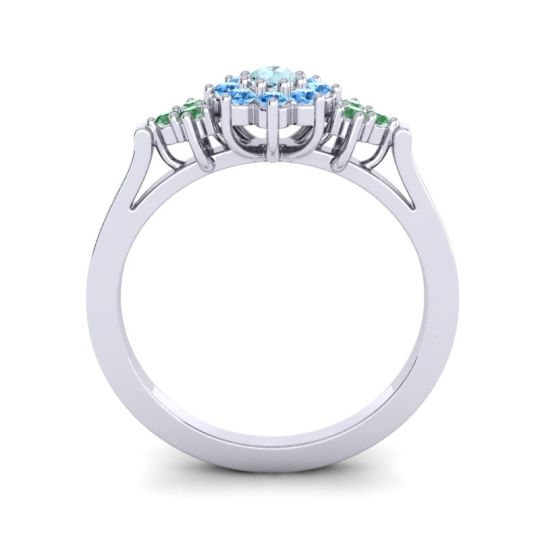 Simple Floral Pave Zepala Ring