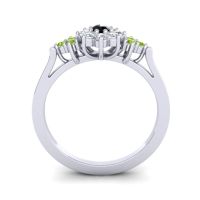 Simple Floral Pave Zepala Ring