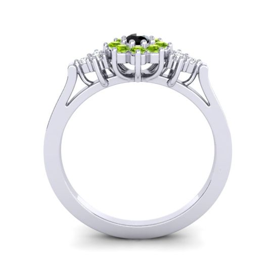 Simple Floral Pave Zepala Ring