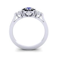 Simple Floral Pave Zepala Ring