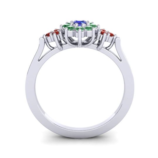 Simple Floral Pave Zepala Ring