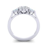 Simple Floral Pave Zepala Ring