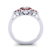 Simple Floral Pave Zepala Ring