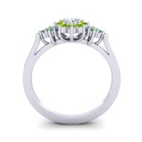 Simple Floral Pave Zepala Ring