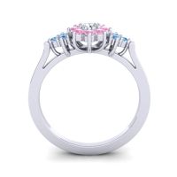 Simple Floral Pave Zepala Ring