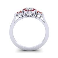 Simple Floral Pave Zepala Ring