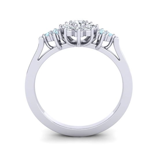 Simple Floral Pave Zepala Ring