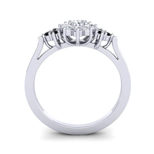 Simple Floral Pave Zepala Ring