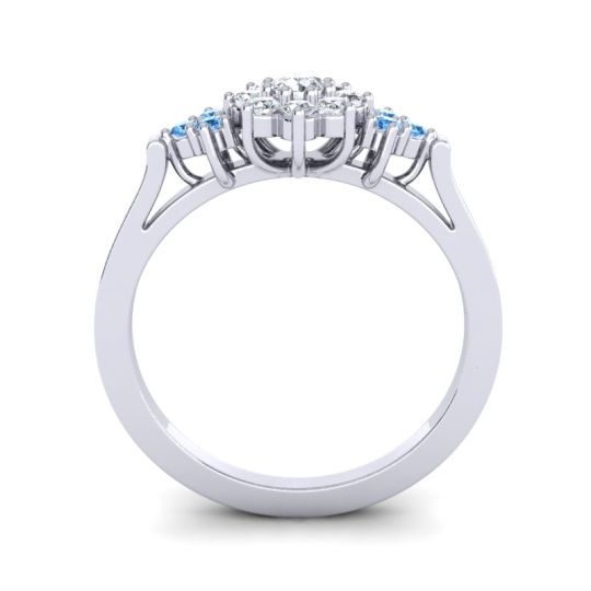 Simple Floral Pave Zepala Ring