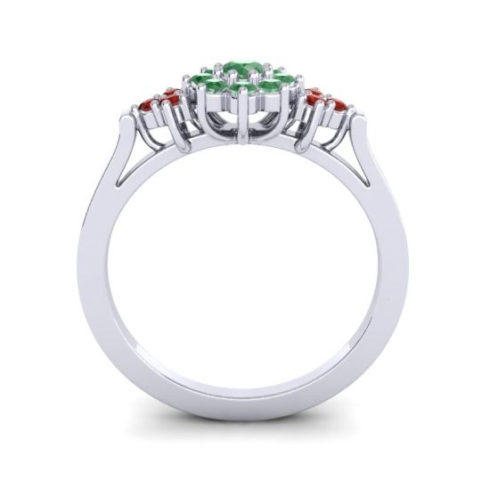 Simple Floral Pave Zepala Ring