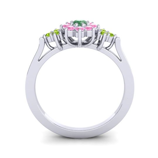 Simple Floral Pave Zepala Ring