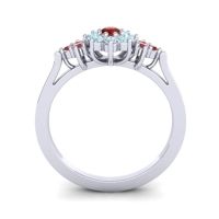 Simple Floral Pave Zepala Ring