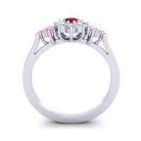 Simple Floral Pave Zepala Ring