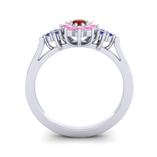 Simple Floral Pave Zepala Ring