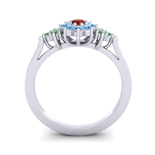 Simple Floral Pave Zepala Ring