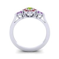 Simple Floral Pave Zepala Ring