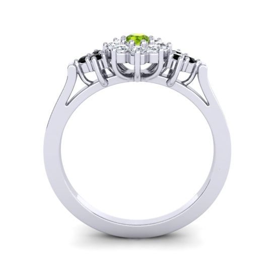 Simple Floral Pave Zepala Ring