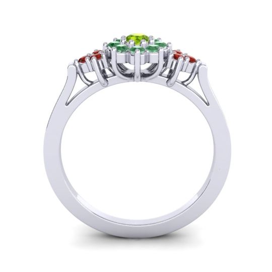 Simple Floral Pave Zepala Ring