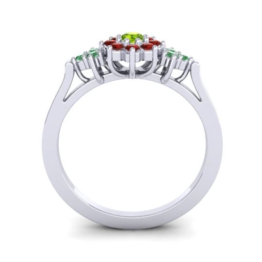 Simple Floral Pave Zepala Ring