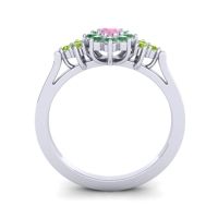 Simple Floral Pave Zepala Ring