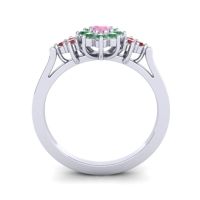 Simple Floral Pave Zepala Ring