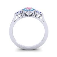 Simple Floral Pave Zepala Ring