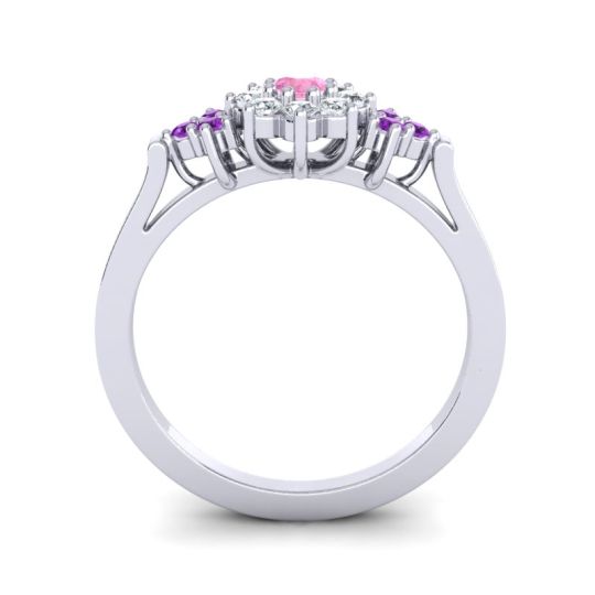 Simple Floral Pave Zepala Ring