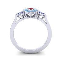 Simple Floral Pave Zepala Ring