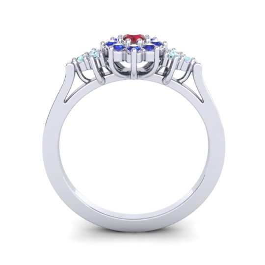 Simple Floral Pave Zepala Ring