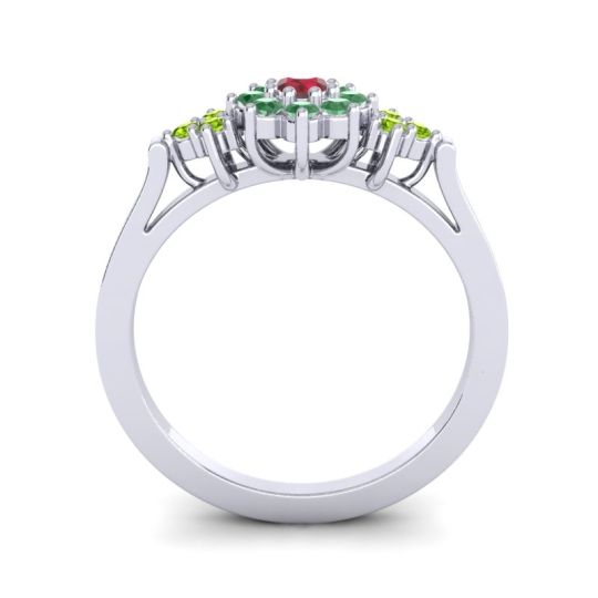 Simple Floral Pave Zepala Ring