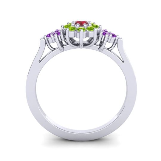 Simple Floral Pave Zepala Ring