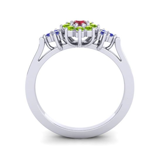 Simple Floral Pave Zepala Ring