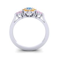 Simple Floral Pave Zepala Ring