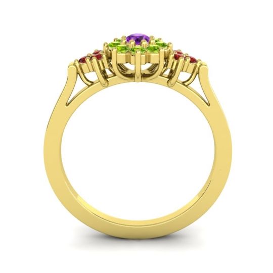 Simple Floral Pave Zepala Ring