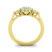 Simple Floral Pave Zepala Ring