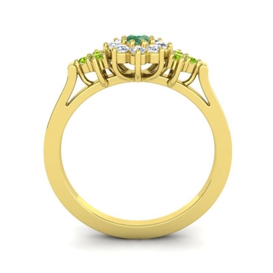 Simple Floral Pave Zepala Ring