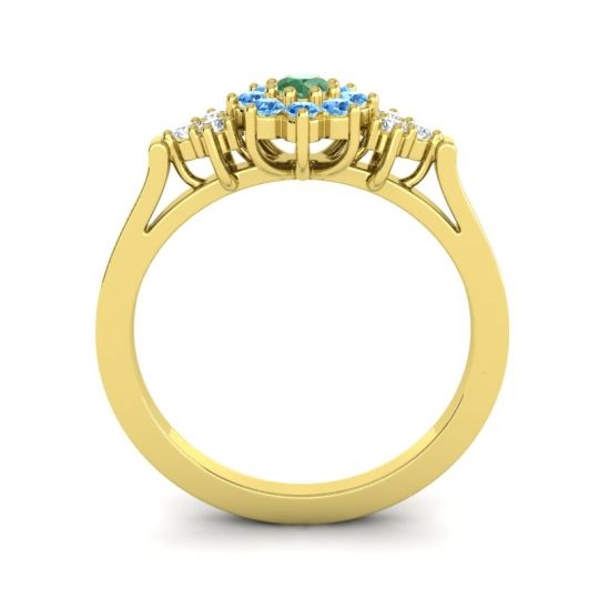 Simple Floral Pave Zepala Ring